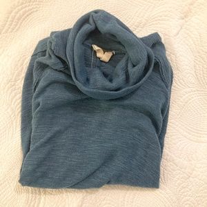 2/$20 Teal open back turtleneck sweater